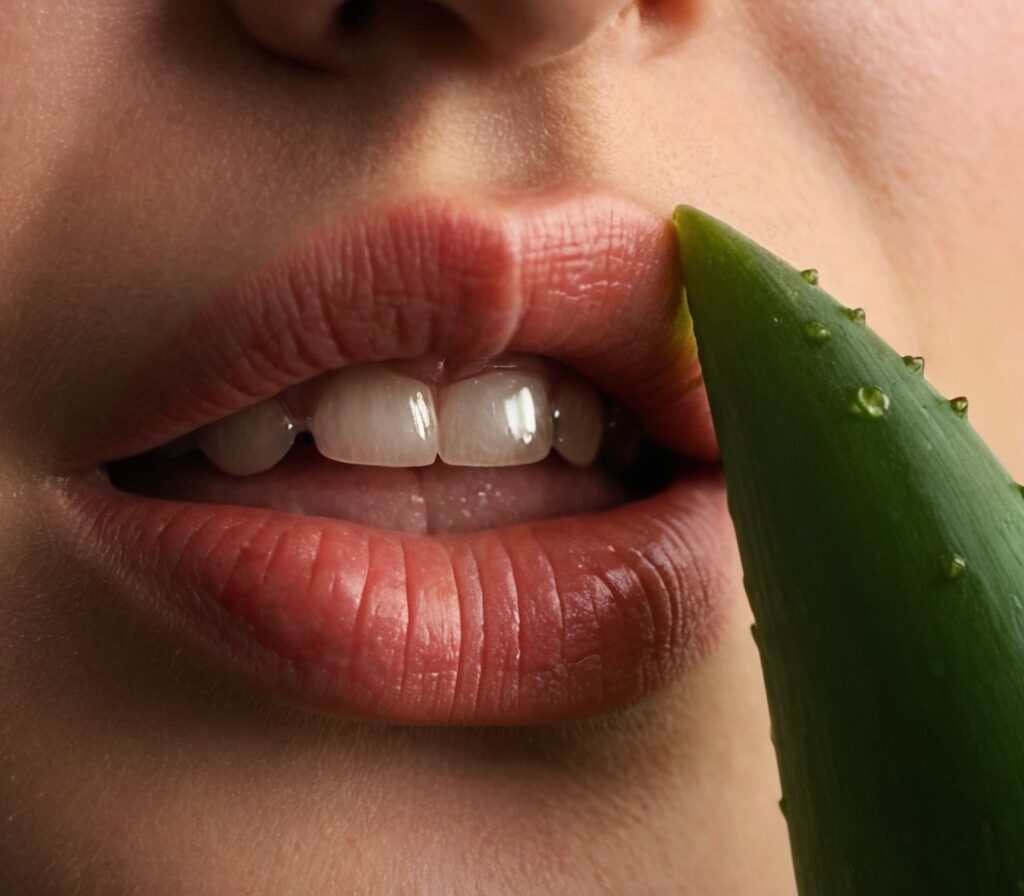 Aloe Vera para los herpes labiales