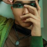 Post-Sun Pampering with Aloe Vera: Your Skin's Summer Savior Man with Green Eye Makeup