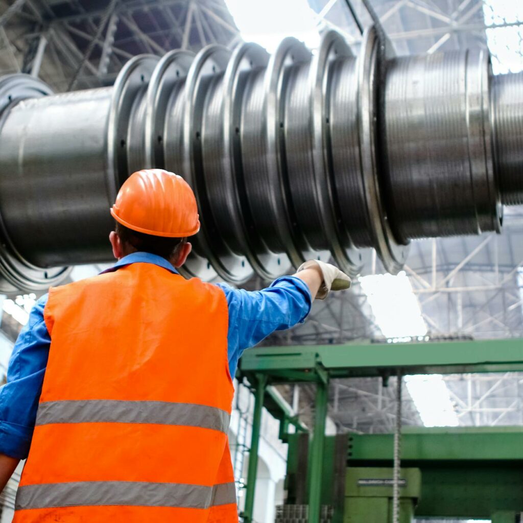 Man Wearing Orange Hard Hat